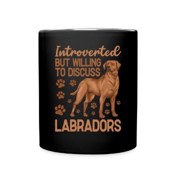 Fuchsroter Labrador Retriever Fox Red Labrador - Full Colour Mug - black - Front