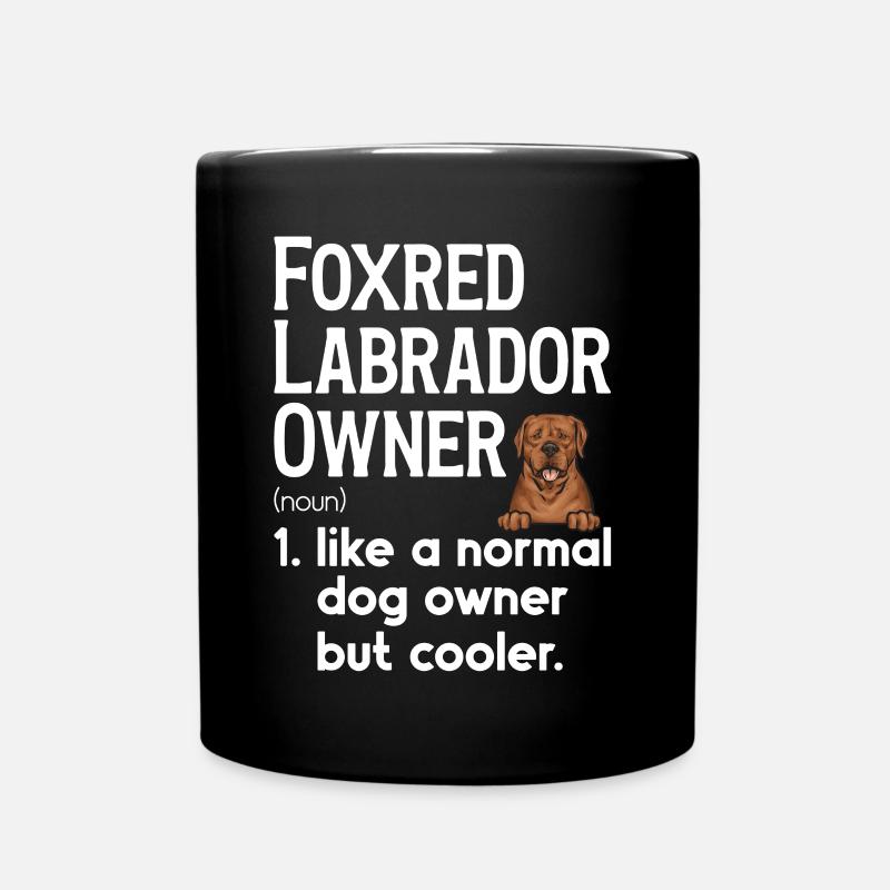 Fuchsroter Labrador Retriever Fox Red Labrador - Tasse einfarbig - Schwarz