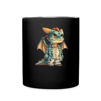 Pyjama Dragon Kawaii Dragon Enfants - Mug uni - noir - Devant