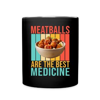 Cadeaux pour les amateurs de boulettes de viande - Mug uni - noir - Devant