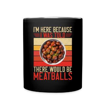 Cadeaux pour les amateurs de boulettes de viande - Mug uni - noir - Devant