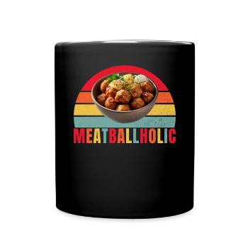 Cadeaux pour les amateurs de boulettes de viande - Mug uni - noir - Devant