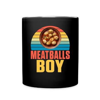 Cadeaux pour les amateurs de boulettes de viande - Mug uni - noir - Devant