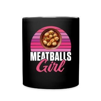 Cadeaux pour les amateurs de boulettes de viande - Mug uni - noir - Devant