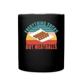 Cadeaux pour les amateurs de boulettes de viande - Mug uni - noir - Devant
