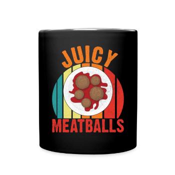 Cadeaux pour les amateurs de boulettes de viande - Mug uni - noir - Devant
