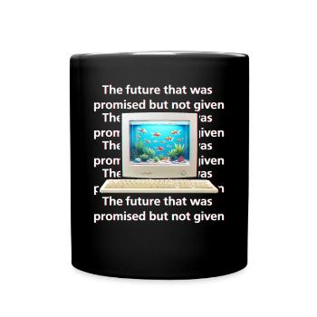 Frutiger Aero Aesthetic Tech - Full Colour Mug - black - Front