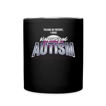 Autism Awareness Day Autistic Gift - Full Colour Mug - black - Front