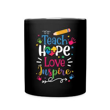 Journée de sensibilisation à l’autisme Cadeau autiste - Mug uni - noir - Devant
