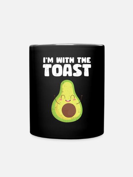 Avocado - Tasse einfarbig - Schwarz