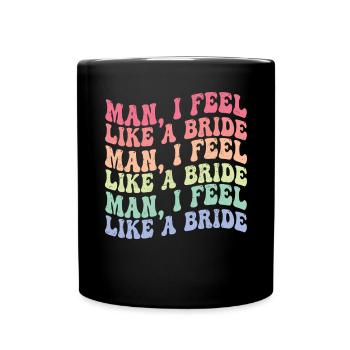 Junggeselle Jungesellenabschied - Tasse einfarbig - Schwarz - Vorne