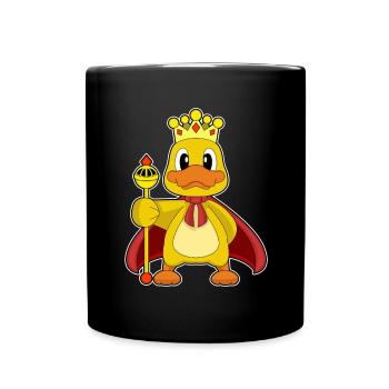 Couronne de canard - Mug uni - noir - Devant