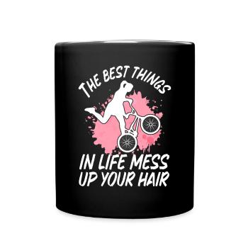 BMX Rider Fille Vélo Vélo Stunt Racing Enfants - Mug uni - noir - Devant