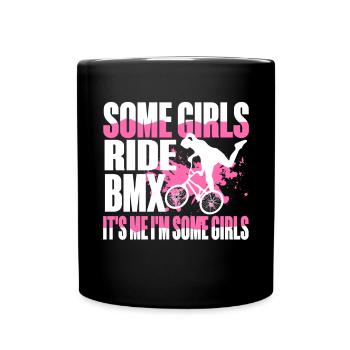 BMX Rider Fille Vélo Vélo Stunt Racing Enfants - Mug uni - noir - Devant