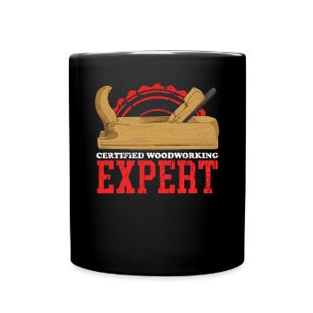 Travail du bois artisanat charpentier charpentier cadeau - Mug uni - noir - Devant