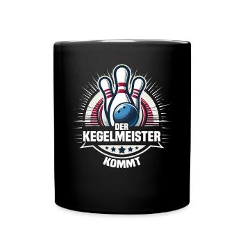 Le maître du bowling arrive Kegel Kegelverein Design - Mug uni - noir - Devant