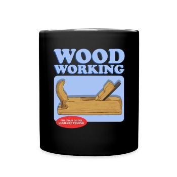 Menuiserie charpentier amélioration de l’habitat amateur cadeau - Mug uni - noir - Devant
