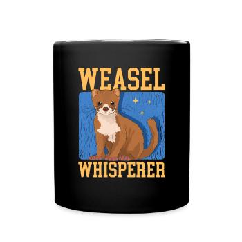 Weasel Mouse Weasel Hermännchen Gift - Full Colour Mug - black - Front