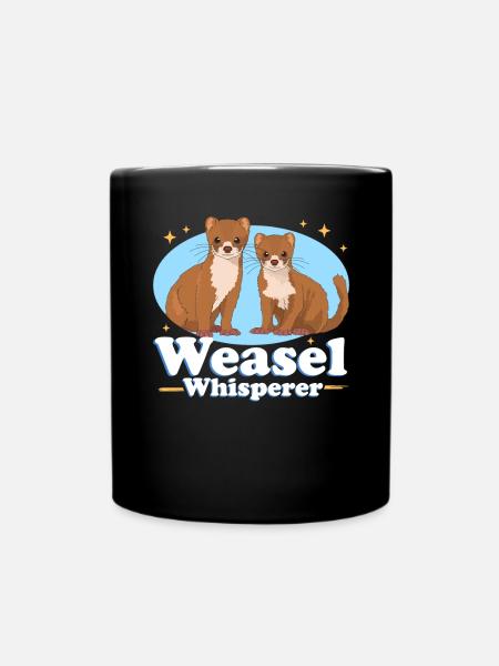 Weasel Mouse Weasel Dwarf Weasel Gift - Full Colour Mug - black