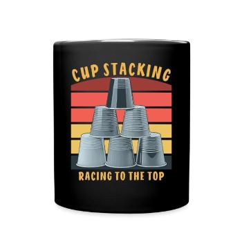 CUP STACKING RACING TO THE TOP - Tasse einfarbig - Schwarz - Vorne