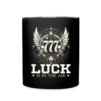 Angel Number Spiritual Guidance Numerology - Full Colour Mug - black - Front