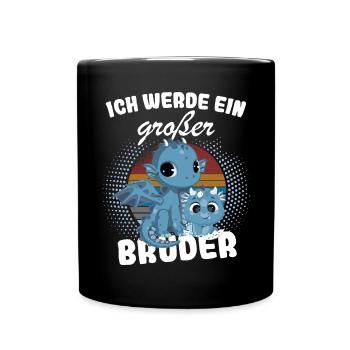 Annoncer la progéniture | Je serai un grand frère en 2025 - Mug uni - noir - Devant