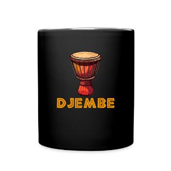 Djembé Tambours Africains - Mug uni - noir - Devant