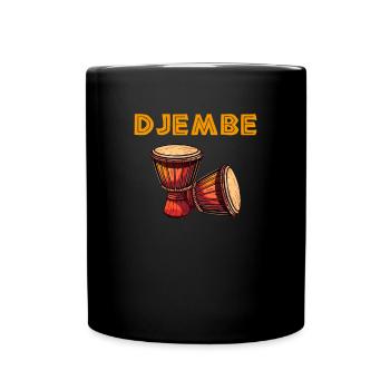 Djembe African Drums - Full Colour Mug - black - Front