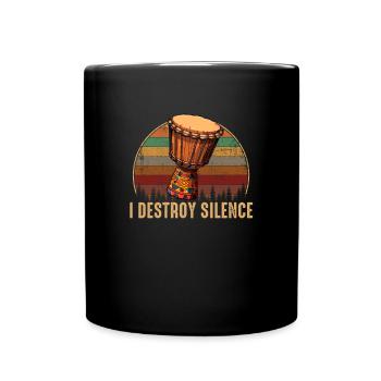 Djembe African Drums - Full Colour Mug - black - Front