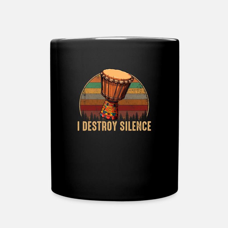Djembé Tambours Africains - Mug uni - noir