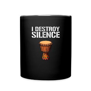 Djembe African Drums - Full Colour Mug - black - Front