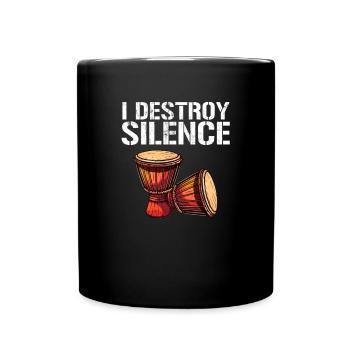 Djembé Tambours Africains - Mug uni - noir - Devant