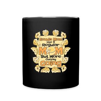Gouda Maman Plus Fromagère Fromage Queso - Mug uni - noir - Devant