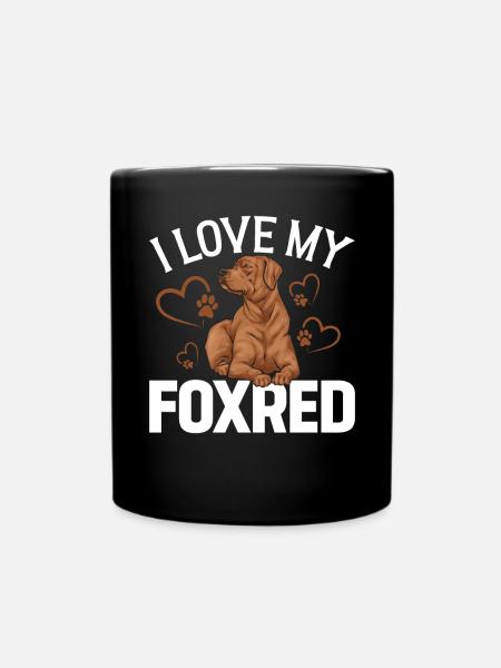 Fuchsroter Labrador Retriever Fox Red Labrador - Tasse einfarbig - Schwarz