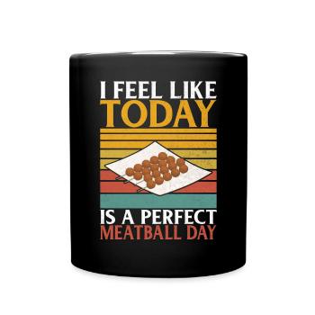 Meatball Lovers Gifts - Tasse einfarbig - Schwarz - Vorne