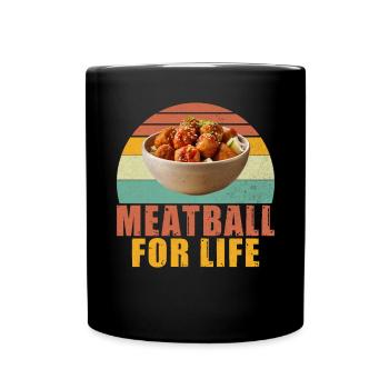 Cadeaux pour les amateurs de boulettes de viande - Mug uni - noir - Devant