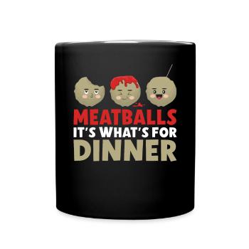 Cadeaux pour les amateurs de boulettes de viande - Mug uni - noir - Devant