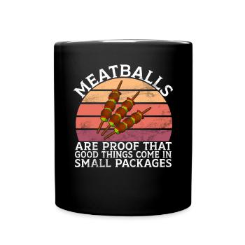 Cadeaux pour les amateurs de boulettes de viande - Mug uni - noir - Devant