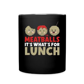 Cadeaux pour les amateurs de boulettes de viande - Mug uni - noir - Devant