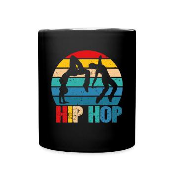 HipHop Dancers Breakdancing 80s 90s Hip Hop - Full Colour Mug - black - Front