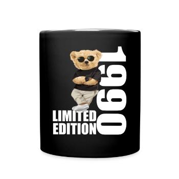 Limited Edition 1990's Bear Bears Birthday 1990 - Full Colour Mug - black - Front