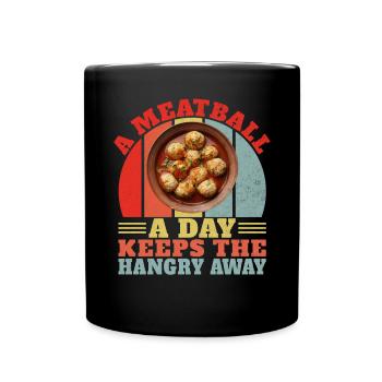Cadeaux pour les amateurs de boulettes de viande - Mug uni - noir - Devant