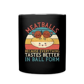 Cadeaux pour les amateurs de boulettes de viande - Mug uni - noir - Devant