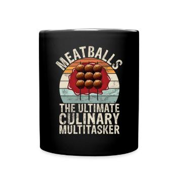 Cadeaux pour les amateurs de boulettes de viande - Mug uni - noir - Devant