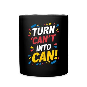 Convertir Impossible de pouvoir être capable - Mug uni - noir - Devant