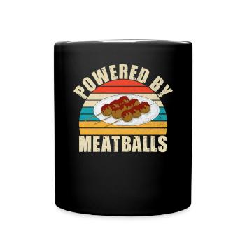 Meatball Lovers Gifts - Tasse einfarbig - Schwarz - Vorne