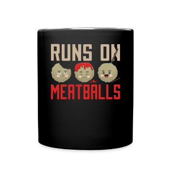 Cadeaux pour les amateurs de boulettes de viande - Mug uni - noir - Devant