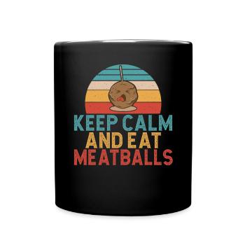 Cadeaux pour les amateurs de boulettes de viande - Mug uni - noir - Devant
