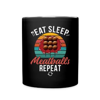 Cadeaux pour les amateurs de boulettes de viande - Mug uni - noir - Devant