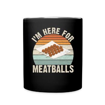 Cadeaux pour les amateurs de boulettes de viande - Mug uni - noir - Devant